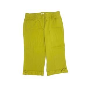 Cato‎ Capri Women's size 14 Green Chino Pants
